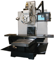 BTM50CNC Bed Type Milling Machine with 10 HP Motor; 20 x 63 Table; 2600 lb Table Cap; 60-4000 RPM - Americas Tooling