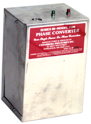 Heavy Duty Static Phase Converter - #3500; 7-1/2 to 10HP - Americas Tooling