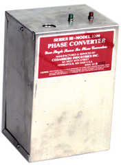 Heavy Duty Static Phase Converter - #3200; 3/4 to 1-1/2HP - Americas Tooling