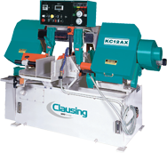 Full or Semi-Automatic Bandsaw - #KC12AX2 - 11.8 x 12.6'' Capacity - 5 HP, 3PH, 230V Motor - Americas Tooling