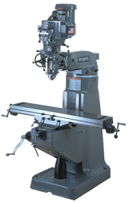 Vertical Mill - R-8 Spindle - 9 x 49'' Table Size - 3HP - 30 min. 2Hp Continuous Run, 3PH, 230V Motor - Americas Tooling