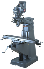 Vertical Mill - R-8 Spindle - 9 x 49'' Table Size - 3HP - 30 min. 2Hp Continuous Run, 3PH, 230V Motor - Americas Tooling