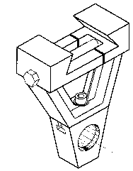 Right Angle Arbor Support for Vertical Milling Machine - Model #HR-OUT-BR-50 - Americas Tooling