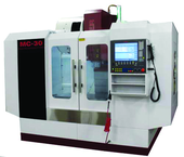 MC30 CNC Machining Center, Travels X-Axis 30",Y-Axis 18", Z-Axis 22" , Table Size 16.5" X 31.5", 25HP 220V 3PH Motor, CAT40 Spindle, Spindle Speeds 60 - 8,500 Rpm, 24 Station High Speed Arm Type Tool Changer - Americas Tooling