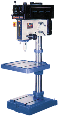 RF400V Variable Speed Floor Model Drill Press - 20'' Swing; 2HP, 3PH, 220V Motor - Americas Tooling