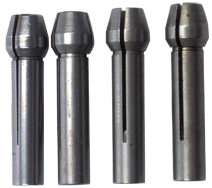 #600 - Contains: 4 Collets 1/32 - 1/8 - For: 8 Handpiece - Collet Set for Flex Shaft Grinder - Americas Tooling