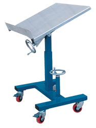 Tilting Work Table - 24 x 24'' 300 lb Capacity; 21-1/2 to 42" Service Range - Americas Tooling