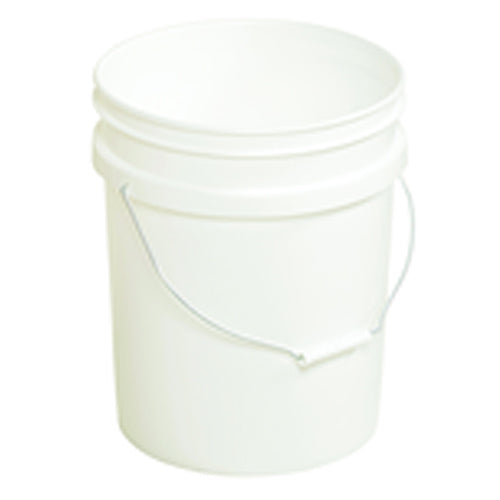 Plastic Pail - Model PAIL54PWS - White - Can be used with liquids up to 190°F - Americas Tooling