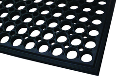 3' x 10' x 1/2" Thick Drainage MatÂ - Black - Americas Tooling