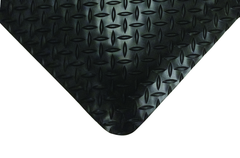 4' x 75' x 11/16" Thick Diamond Comfort Mat - Black - Americas Tooling