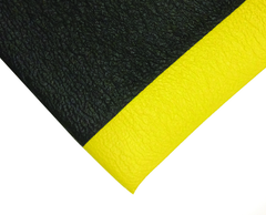 3' x 5' x 1/2" Thick Diamond Anti Fatigue Mat - Yellow/Black - Americas Tooling