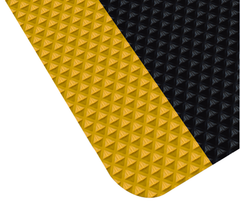 3' x 60' x 11/16" Thick Traction Anti Fatigue Mat - Yellow/Black - Americas Tooling