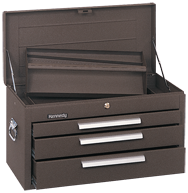 263 3-Drawer Mechanic's Chest - Model No.263B Brown 14.75H x 12-1/8D x 26.13''W - Americas Tooling