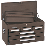 266 6-Drawer Mechanic's Chest - Model No.266B Brown 14.75H x 12D x 26.13''W - Americas Tooling