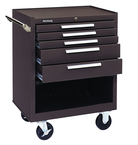 5-Drawer Roller Cabinet w/ball bearing Dwr slides - 35'' x 18'' x 27'' Brown - Americas Tooling