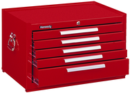 5-Drawer Mechanic's Chest w/ball bearing drawer slides - Model No.2805XR Red 16.63H x 20D x 29''W - Americas Tooling