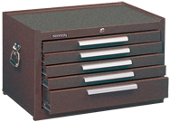 5-Drawer Mechanic's Chest w/ball bearing drawer slides - Model No.285XB Brown 16.63H x 18D x 27''W - Americas Tooling