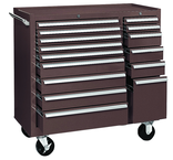 315X 15-Drawer Maintenance Cart - 35'' x 18'' x 39.38'' Brown - Americas Tooling