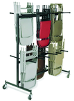 Double Tier Storage Rack Dolly Chairs-9-gauge Steel Frame - Americas Tooling