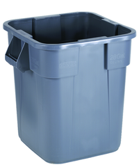 Trash Container - 28 Gallon Square Gray - Americas Tooling