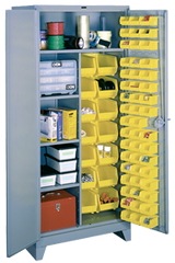 36 x 21 x 82'' (64 Bins Included) - Bin Storage Cabinet - Americas Tooling