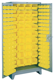 36 x 21 x 82'' (136 Bins Included) - Bin Storage Cabinet - Americas Tooling