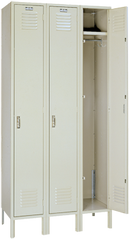 12 x 12 x 72'' (3 Openings) - 3 Wide Single Tier Locker - Americas Tooling