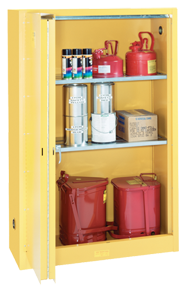 Flammable Liqiuds Storage Cabinet - #5445N 43 x 18 x 65'' (3 Shelves) - Americas Tooling