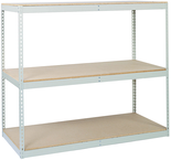 60 x 24" (4 Shelves) - Double-Rivet Flanged Beam Shelving Section - Americas Tooling