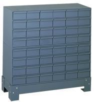 33-3/4 x 12-1/4 x 34-1/4'' (48 Compartments) - Steel Modular Parts Cabinet - Americas Tooling