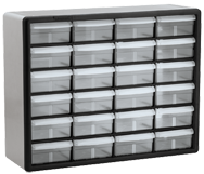 15-13/16 x 6-3/8 x 20'' (24 Compartments) - Plastic Modular Parts Cabinet - Americas Tooling