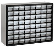 15-13/16 x 6-3/8 x 20'' (64 Compartments) - Plastic Modular Parts Cabinet - Americas Tooling