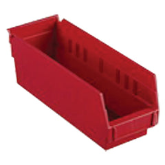 4 1/8″ × 23 5/8″ × 4″ - Red Economy Shelf Bin - Americas Tooling