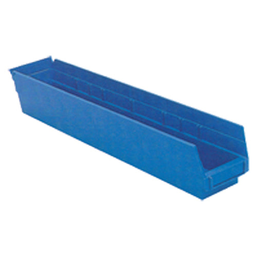 4 1/8″ × 23 5/8″ × 4″ - Blue Economy Shelf Bin - Americas Tooling