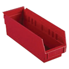 4 1/8″ × 17 7/8″ × 4″ - Red Economy Shelf Bin - Americas Tooling