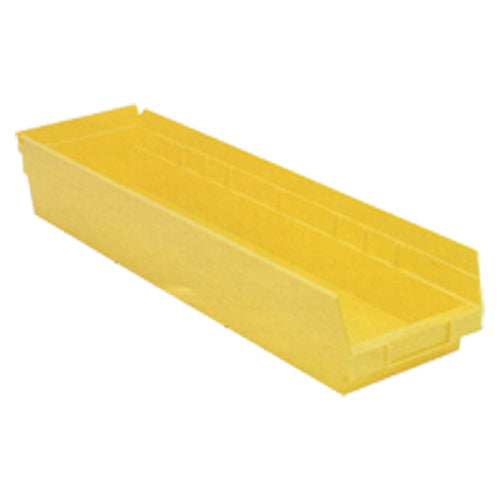 6 5/8″ × 23 5/8″ × 4″ - Yellow Economy Shelf Bin - Americas Tooling