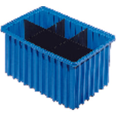 9 1/8″ × 6 1/2″ × 4 5/8″ - Blue - Akro Grid Stackable Containers - Americas Tooling