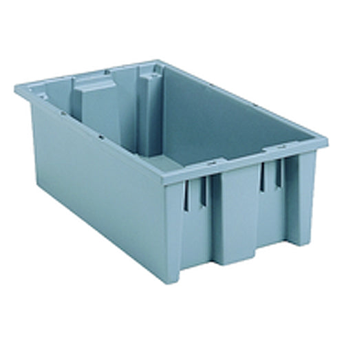 18″ × 11″ × 6″ - Gray - Nest Stack Tote Box - Americas Tooling