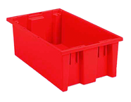 19-1/2 x 13-1/2 x 8'' - Red Nest-Stack-Tote Box - Americas Tooling