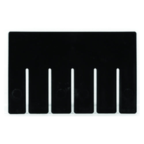 6-Pack - Black - Long Bin Dividers for use with Akro-Grid Container 33-105 - Americas Tooling