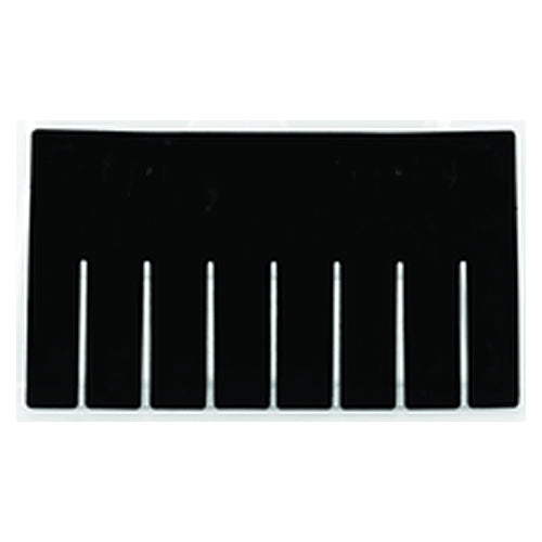 6-Pack - Black - Long Bin Dividers for use with Akro-Grid Container 33-166 - Americas Tooling