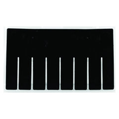 6-Pack - Black - Short Bin Dividers for use with Akro-Grid Container 33-166 - Americas Tooling