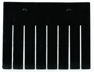 Black 6-Pack Long Bin Dividers for use with Akro-Grid Container 33-168 - Americas Tooling