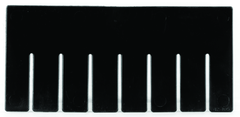 Black 6-Pack Long Bin Dividers for use with Akro-Grid Container 33-228 - Americas Tooling