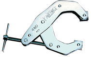 T-Handle Deep Throat Clamp - 6'' Throat Depth, 10'' Max. Opening - Americas Tooling