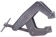 T-Handle Stainless Steel Clamp - 2-1/4'' Throat Depth, 4-1/2'' Max. Opening - Americas Tooling