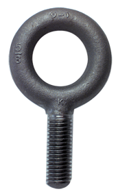 No Shoulder Plain Eye Bolt - 1-1/8-7 Thread, 2'' Eye Dia. - Americas Tooling