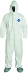 Tyvek® White Zip Up Coveralls w/ Attached Hood & Boots - 5XL (case of 25) - Americas Tooling