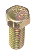 1-1/4-7 x 10 - Zinc / Yellow Plated Heat Treated Alloy Steel - Cap Screws - Hex - Americas Tooling