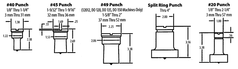 020018 No. 40 9/16 x 3/4 Oval Punch - Americas Tooling